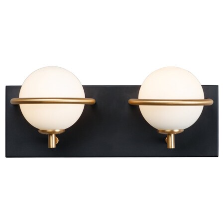 Maxim Revolve Led 2-Light Bath Vanity 21602SWBKGLD